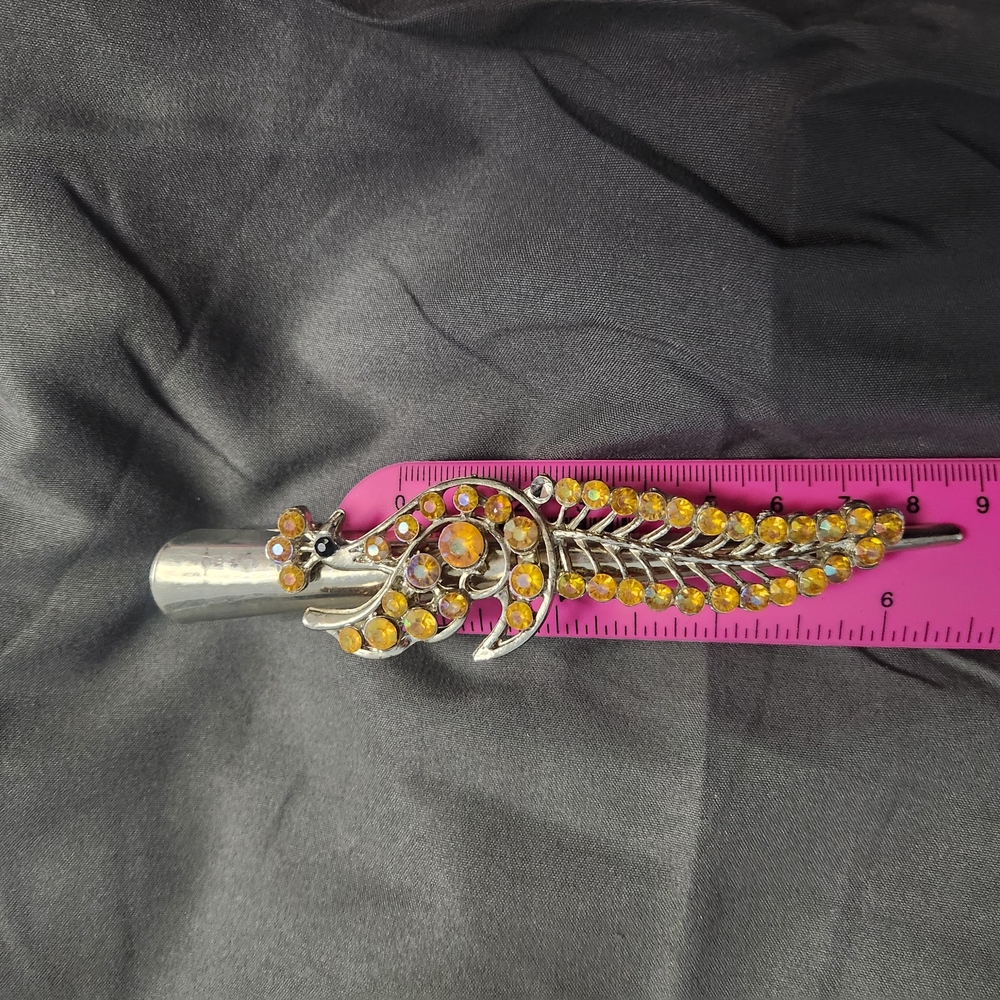 Elegant Silver and Gold Hair Clip